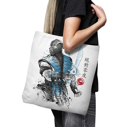 Ice Warrior Sumi-e - Tote Bag