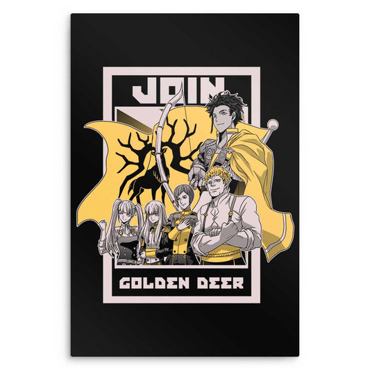 Join Golden Deer - Metal Print