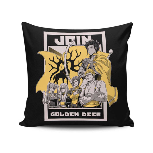 Join Golden Deer - Throw Pillow