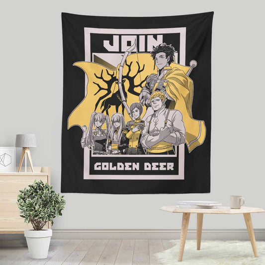 Join Golden Deer - Wall Tapestry