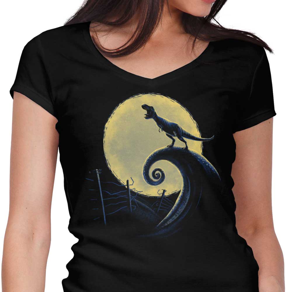 Jurassic Nightmare - Women's V-Neck