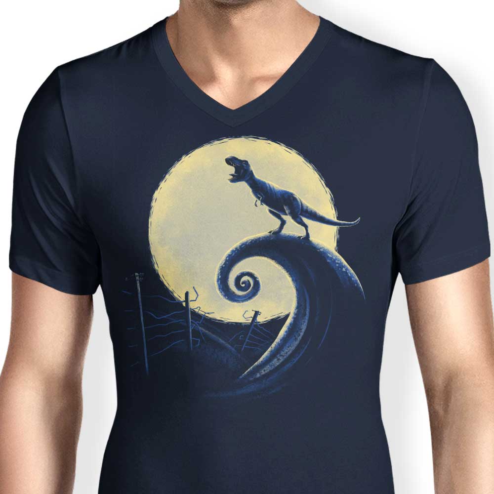 Jurassic Nightmare - Men's V-Neck