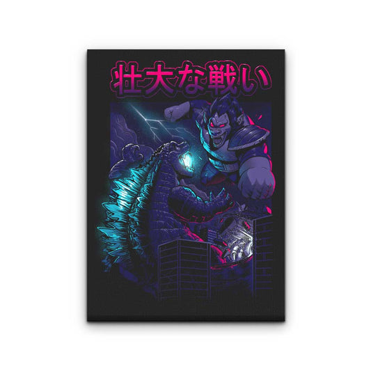 Kaiju Epic Battle - Canvas Print