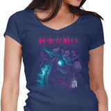 Kaiju Epic Battle - Women's V-Neck