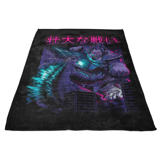 Kaiju Epic Battle - Fleece Blanket