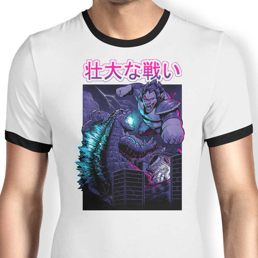 Kaiju Epic Battle - Ringer T-Shirt