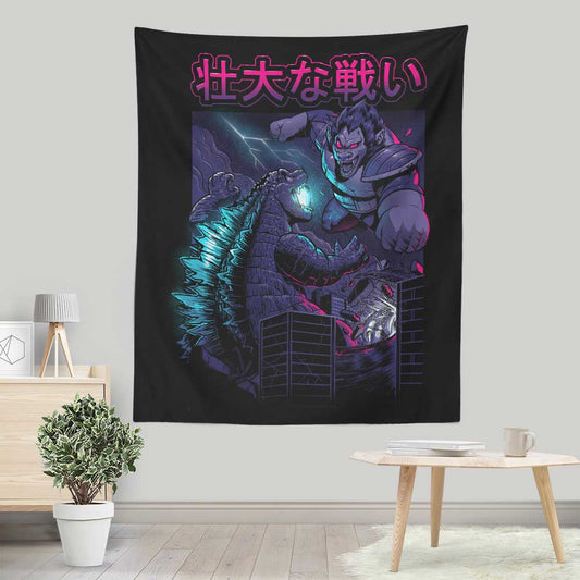 Kaiju Epic Battle - Wall Tapestry