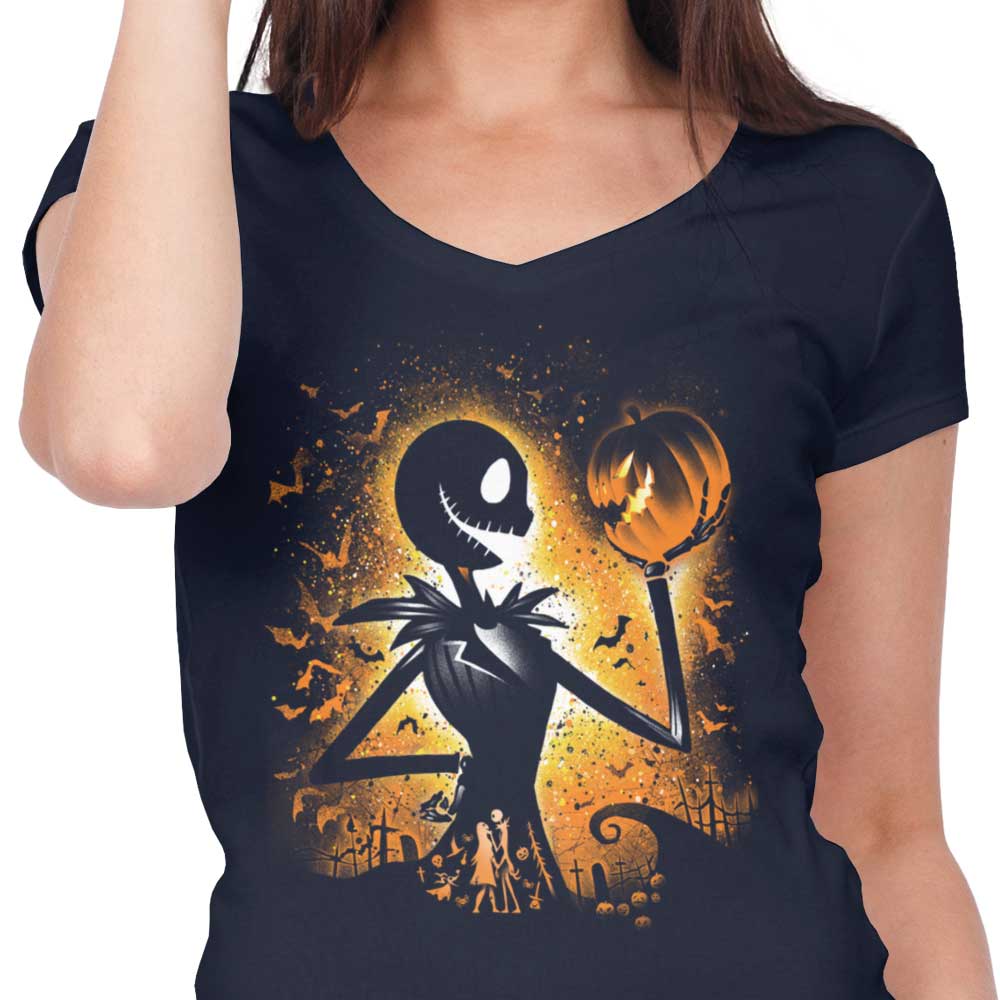 King of Halloween - Women's V-Neck