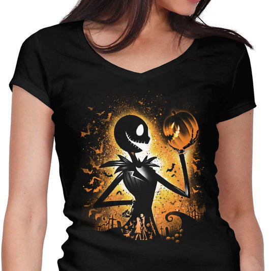 King of Halloween - Women's V-Neck