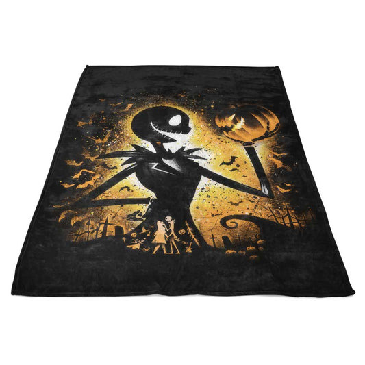 King of Halloween - Fleece Blanket