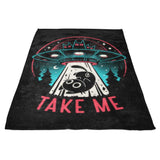 Kitty Alien Encounter - Fleece Blanket