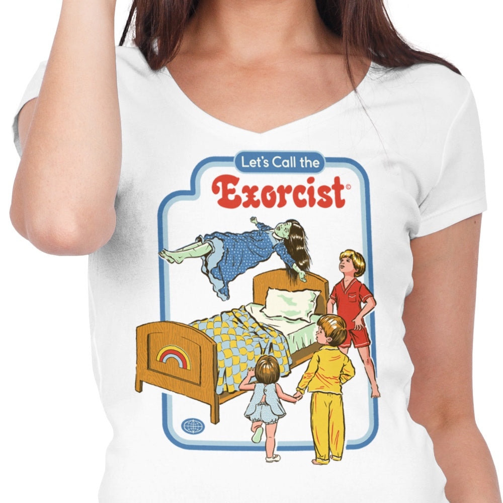 Let's Call the Exorcist - Women's V-Neck