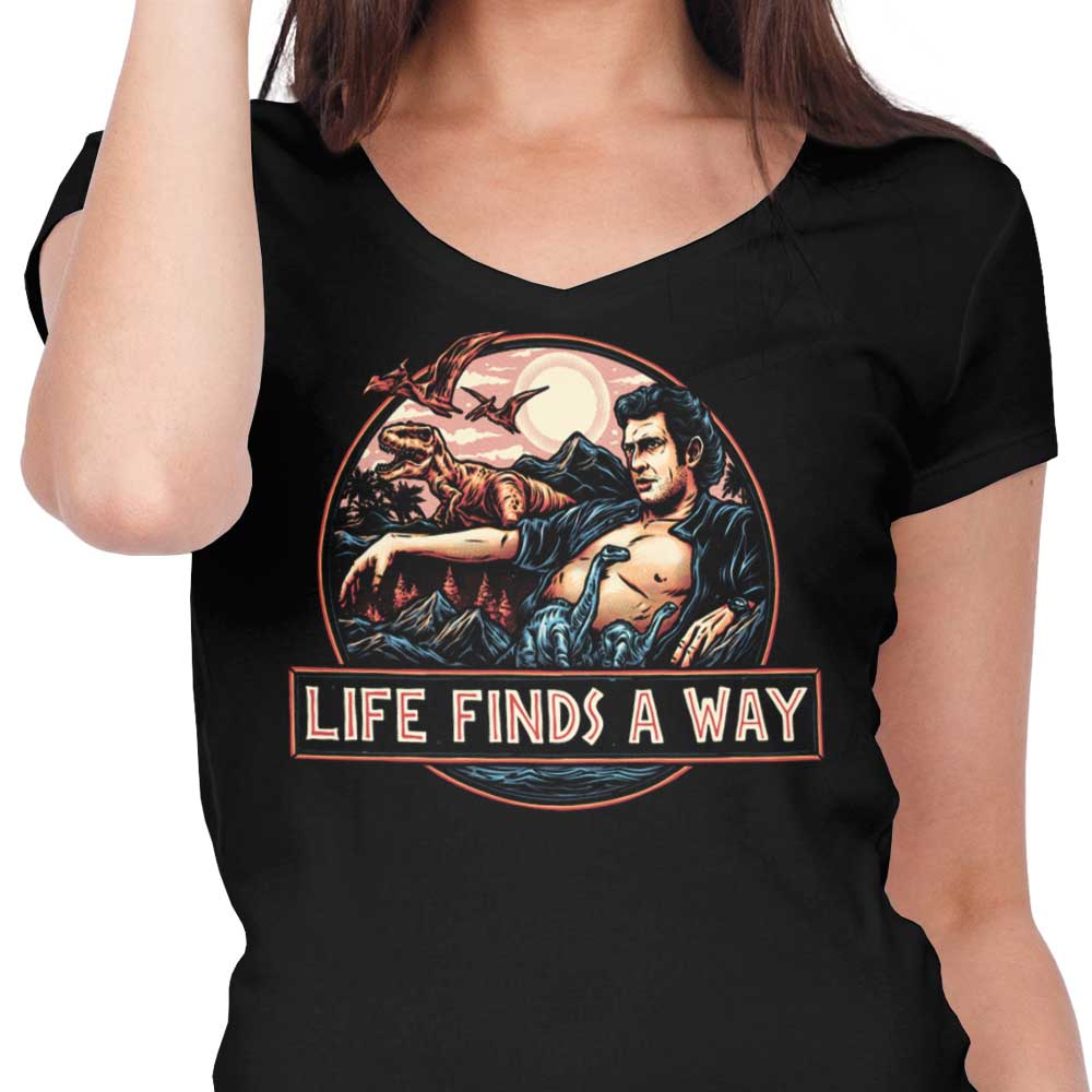 Life Finds a Way - Women's V-Neck