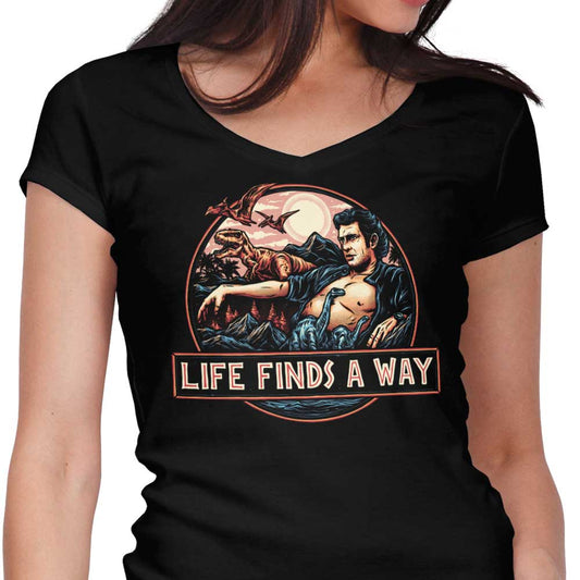 Life Finds a Way - Women's V-Neck