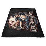 Life Finds a Way - Fleece Blanket