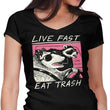 Live Fast, Eat Trash - Women's V-Neck