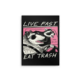 Live Fast, Eat Trash - Metal Print