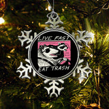 Live Fast, Eat Trash - Ornament