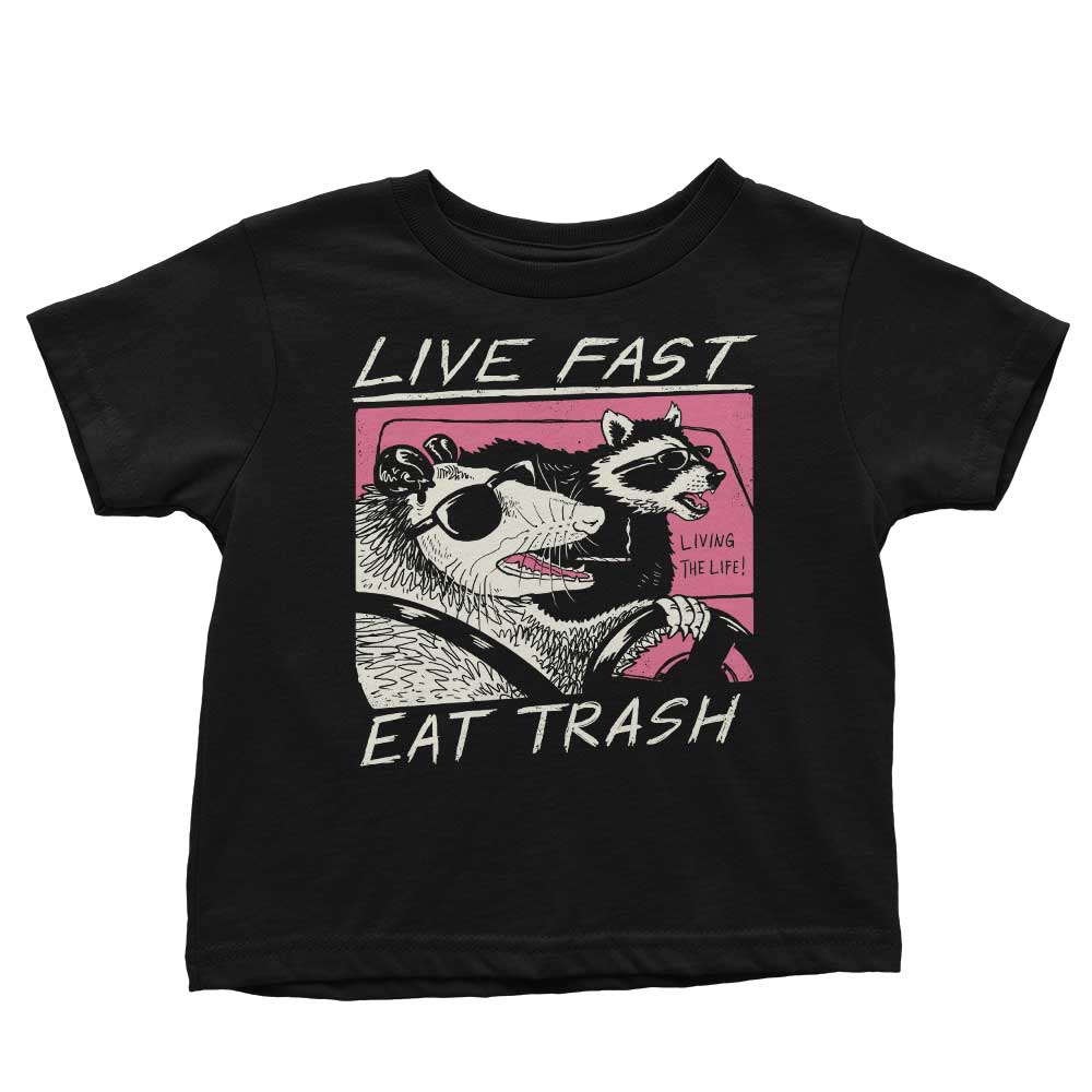 Live Fast, Eat Trash - Youth Apparel