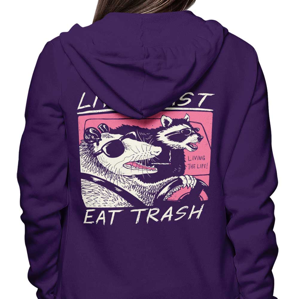 Live Fast, Eat Trash - Hoodie