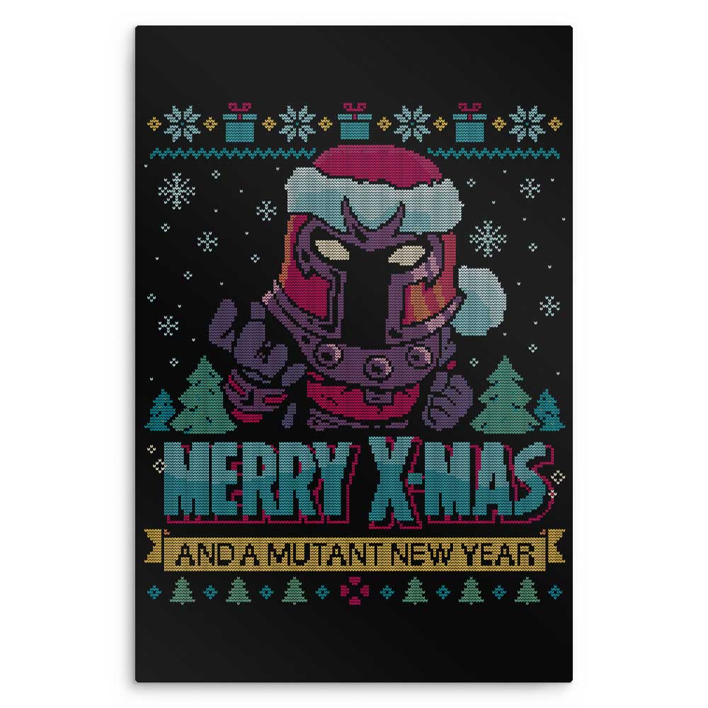 Magnetic Xmas - Metal Print