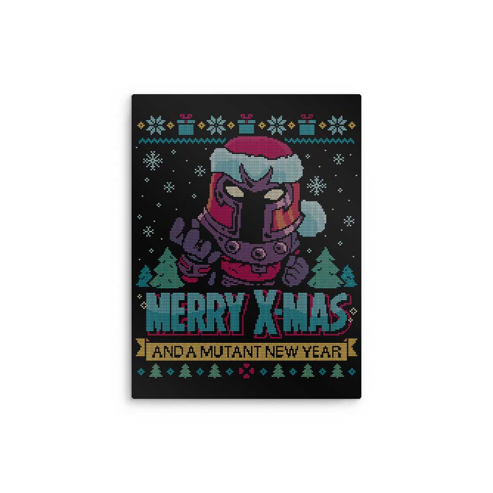 Magnetic Xmas - Metal Print