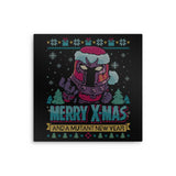 Magnetic Xmas - Metal Print