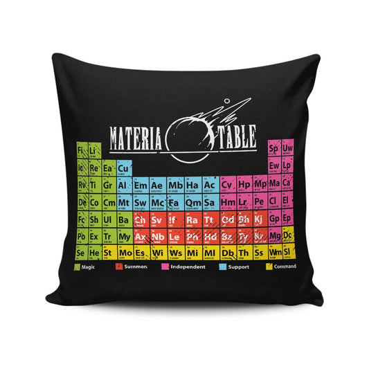 Materia Table - Throw Pillow