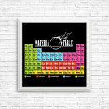 Materia Table - Posters & Prints