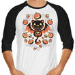 Midnight Vampire Cat - 3/4 Sleeve Raglan T-Shirt