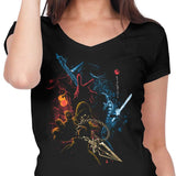 Mortal Fighters - Women's V-Neck