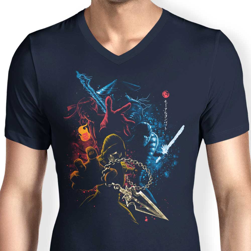 Mortal Fighters - Men's V-Neck