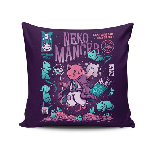 Nekomancer - Throw Pillow