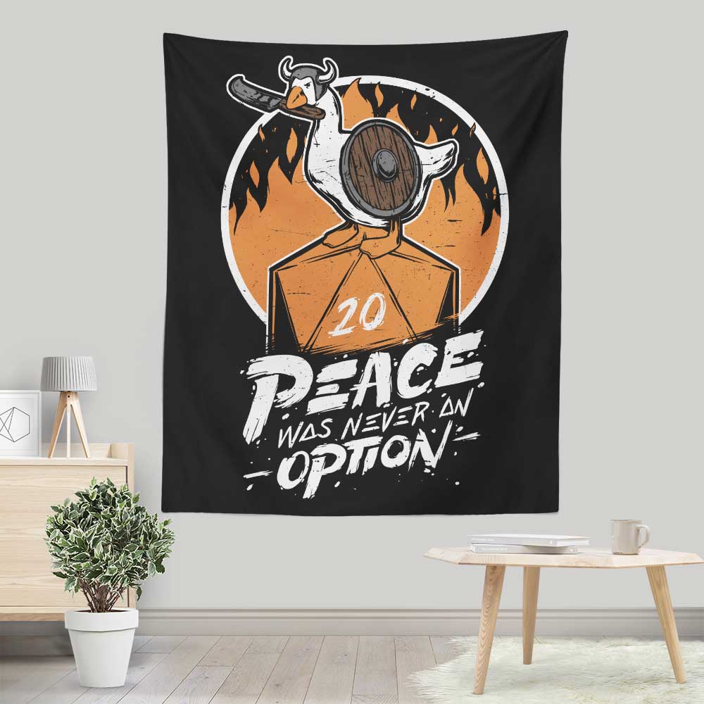 Peace Was Never an Option - Wall Tapestry