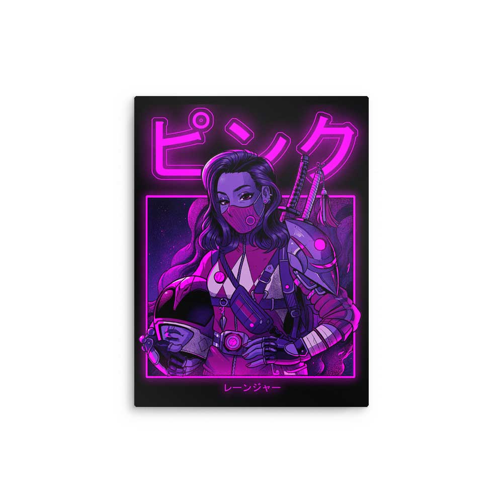 Pink Neon - Metal Print