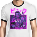 Pink Neon - Ringer T-Shirt