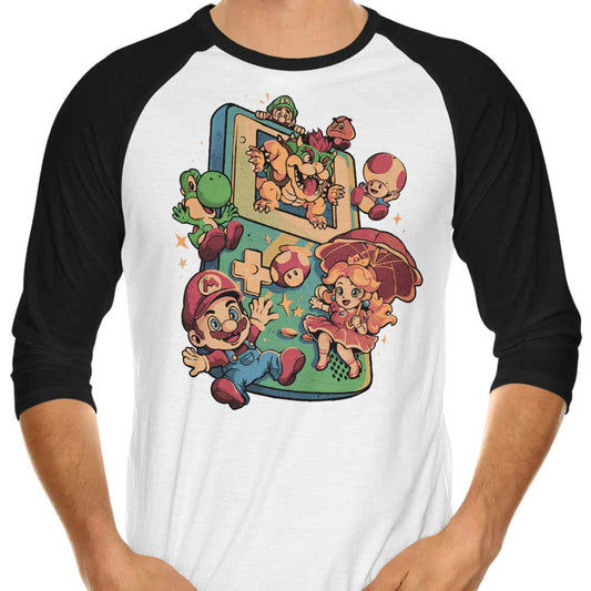 Plumber Game - 3/4 Sleeve Raglan T-Shirt