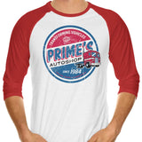 Prime's Auto Shop - 3/4 Sleeve Raglan T-Shirt