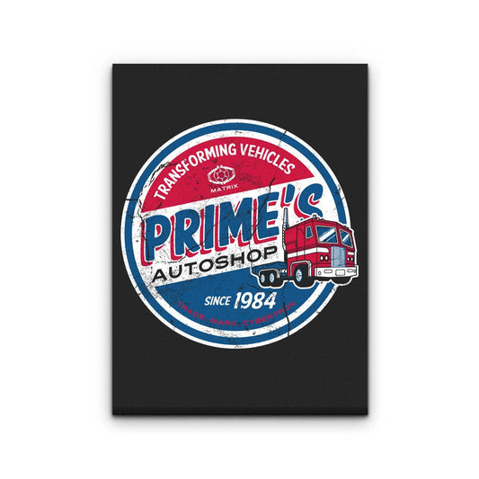 Prime's Auto Shop - Canvas Print