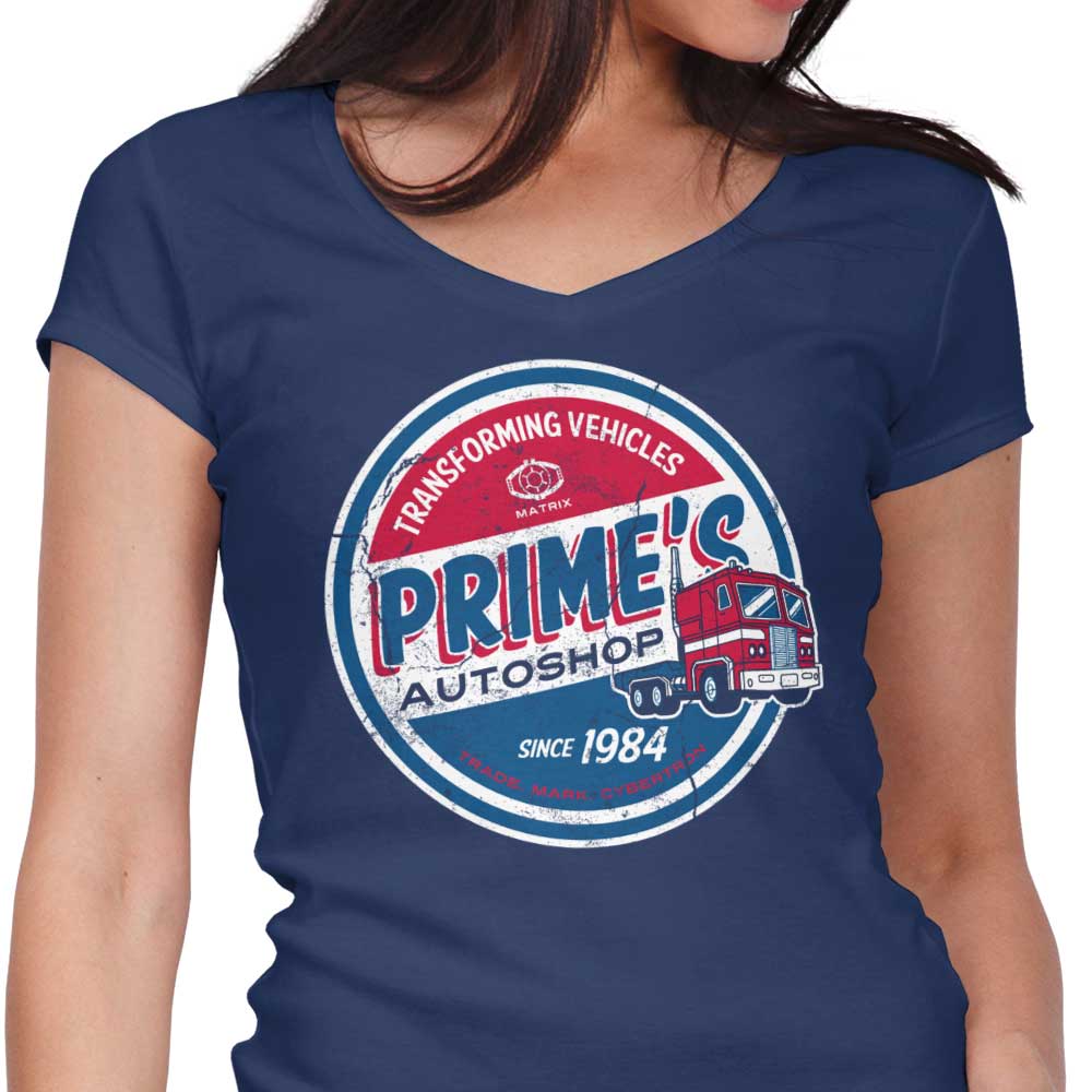 Prime's Auto Shop - Women's V-Neck