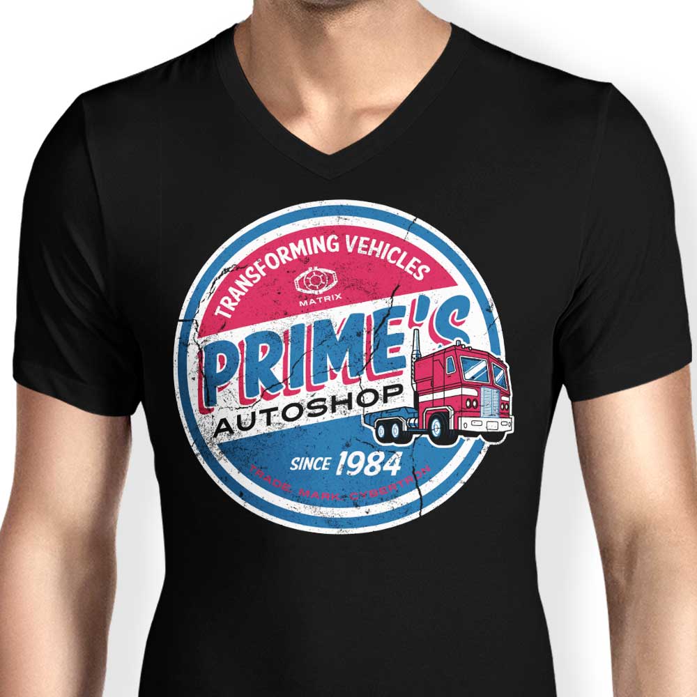 Prime's Auto Shop - Men's V-Neck