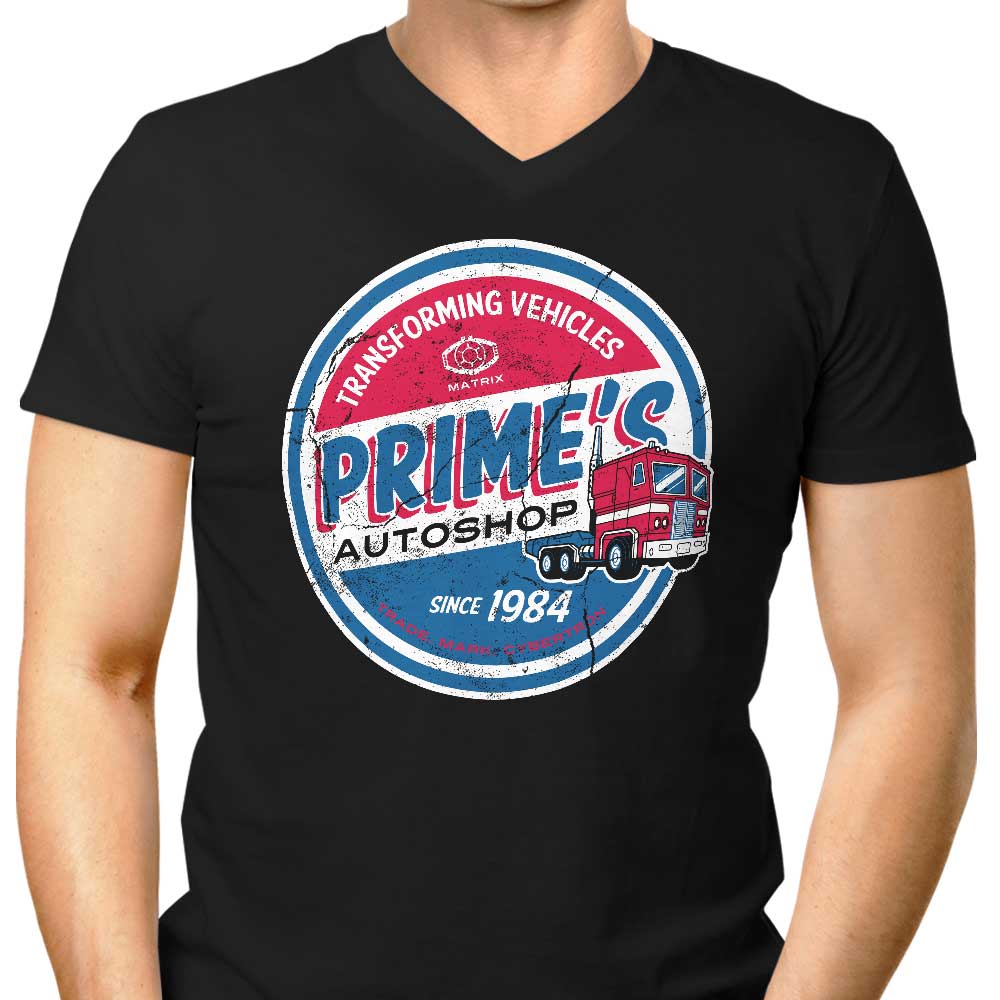 Prime's Auto Shop - Men's V-Neck