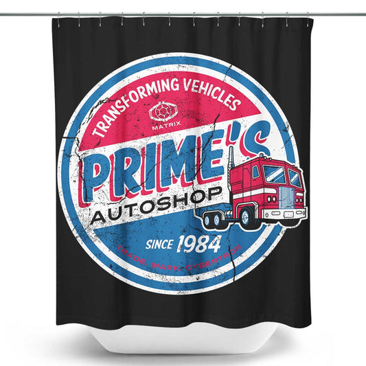 Prime's Auto Shop - Shower Curtain