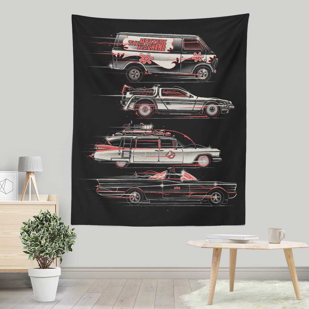 Race to Save the Day - Wall Tapestry