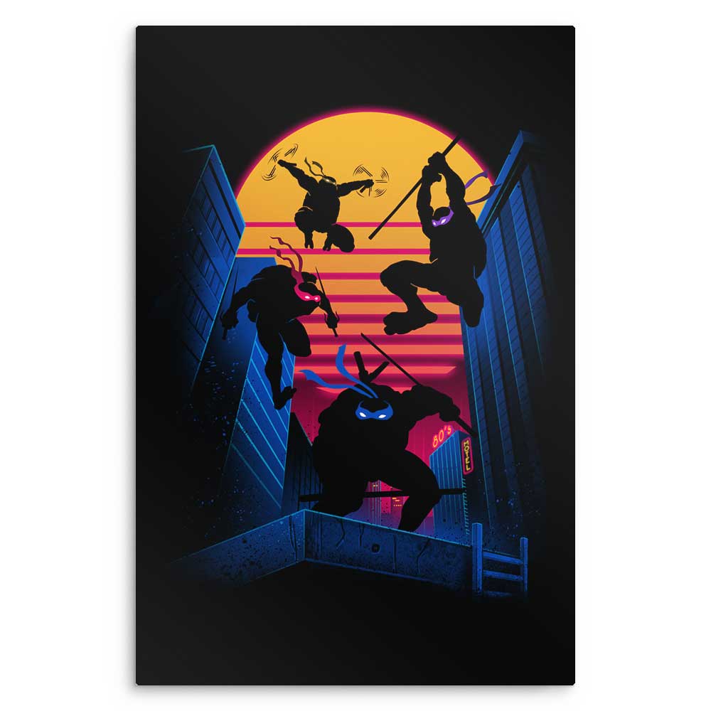 Rad Turtles - Metal Print