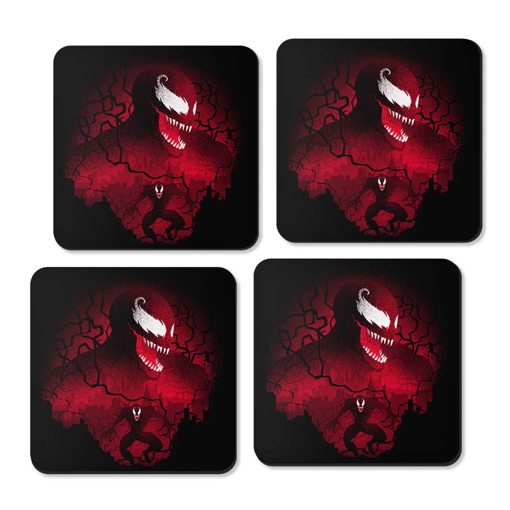 Red Symbiote - Coasters