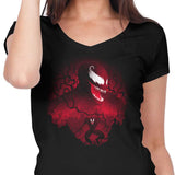 Red Symbiote - Women's V-Neck