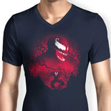 Red Symbiote - Men's V-Neck