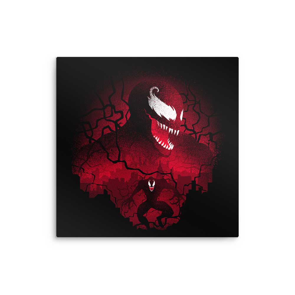 Red Symbiote - Metal Print