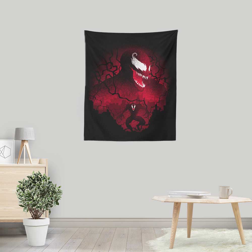 Red Symbiote - Wall Tapestry